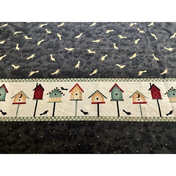 Debbie Mumm "Mumms The Word" Birdhouse Border Cotton Fabric 2.30 Yards x 42" W - Picture 7 of 10